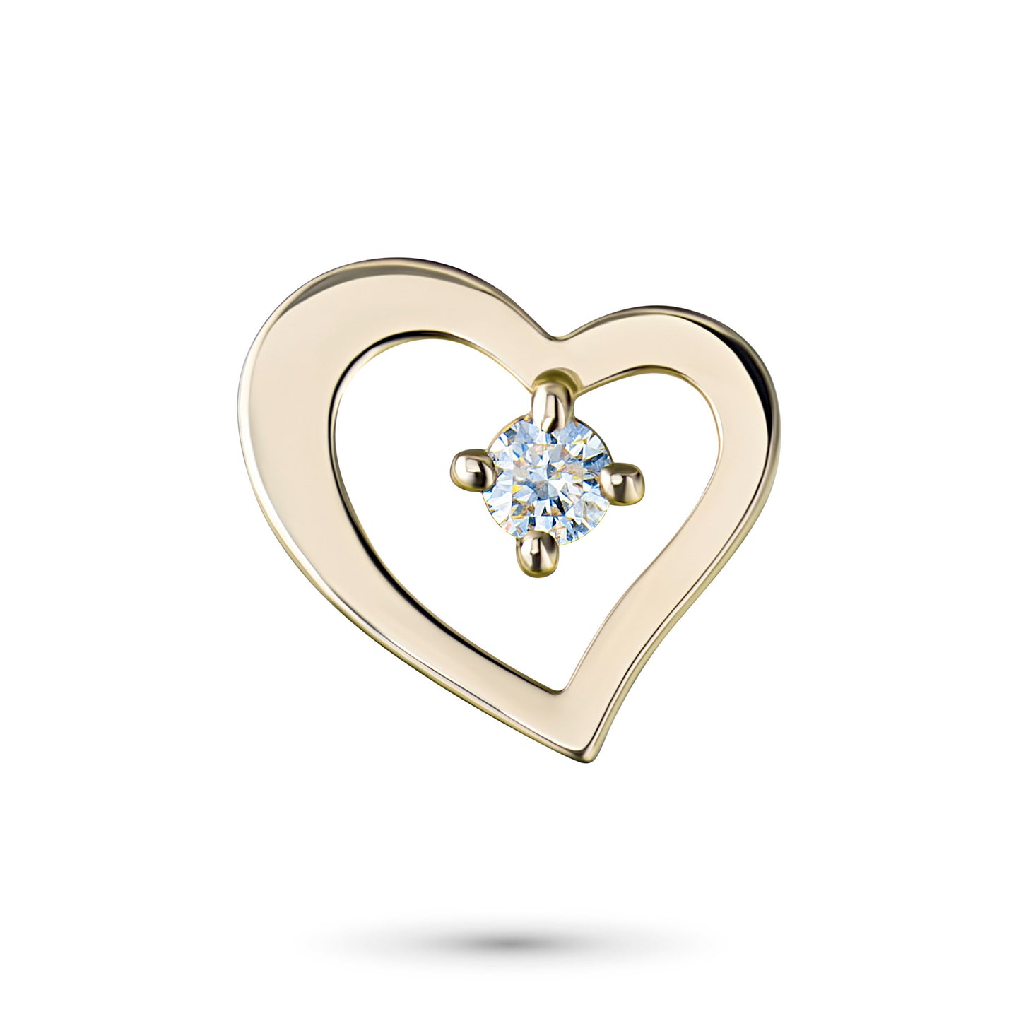 14K Yellow Gold Pendant with Lab-Created Diamonds 0.060 CT.TW