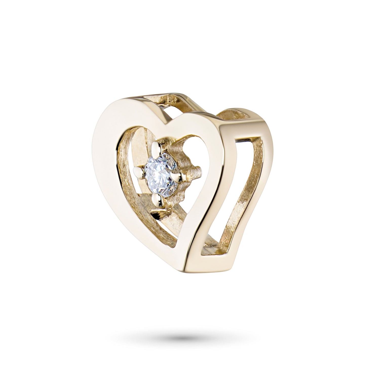 14K Yellow Gold Pendant with Lab-Created Diamonds 0.060 CT.TW