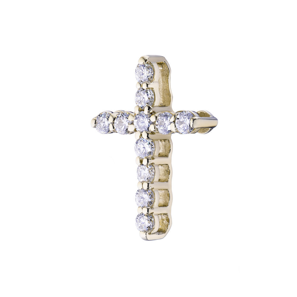 14K Yellow Gold Pendant with Lab-Created Diamonds 0.490 CT.TW