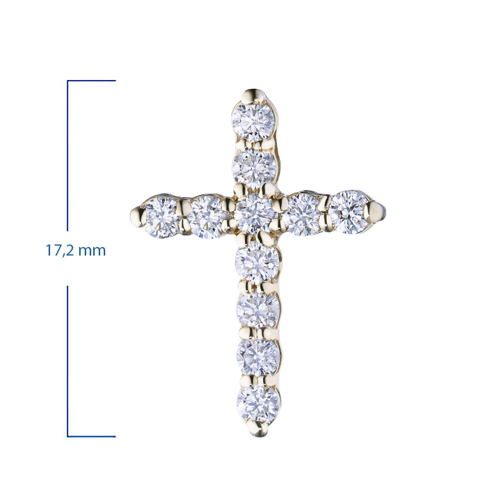 14K Yellow Gold Pendant with Lab-Created Diamonds 0.490 CT.TW