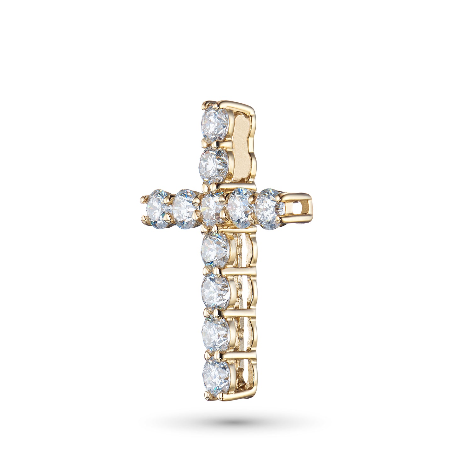 14K Yellow Gold Pendant with Lab-Created Diamonds 0.930 CT.TW