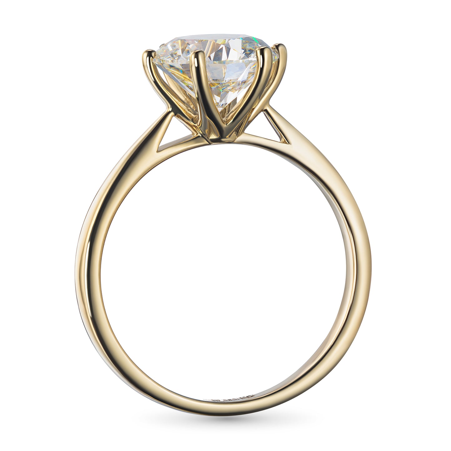 14K Yellow Gold Ring with Lab-Created Diamonds 2.120 CT.TW