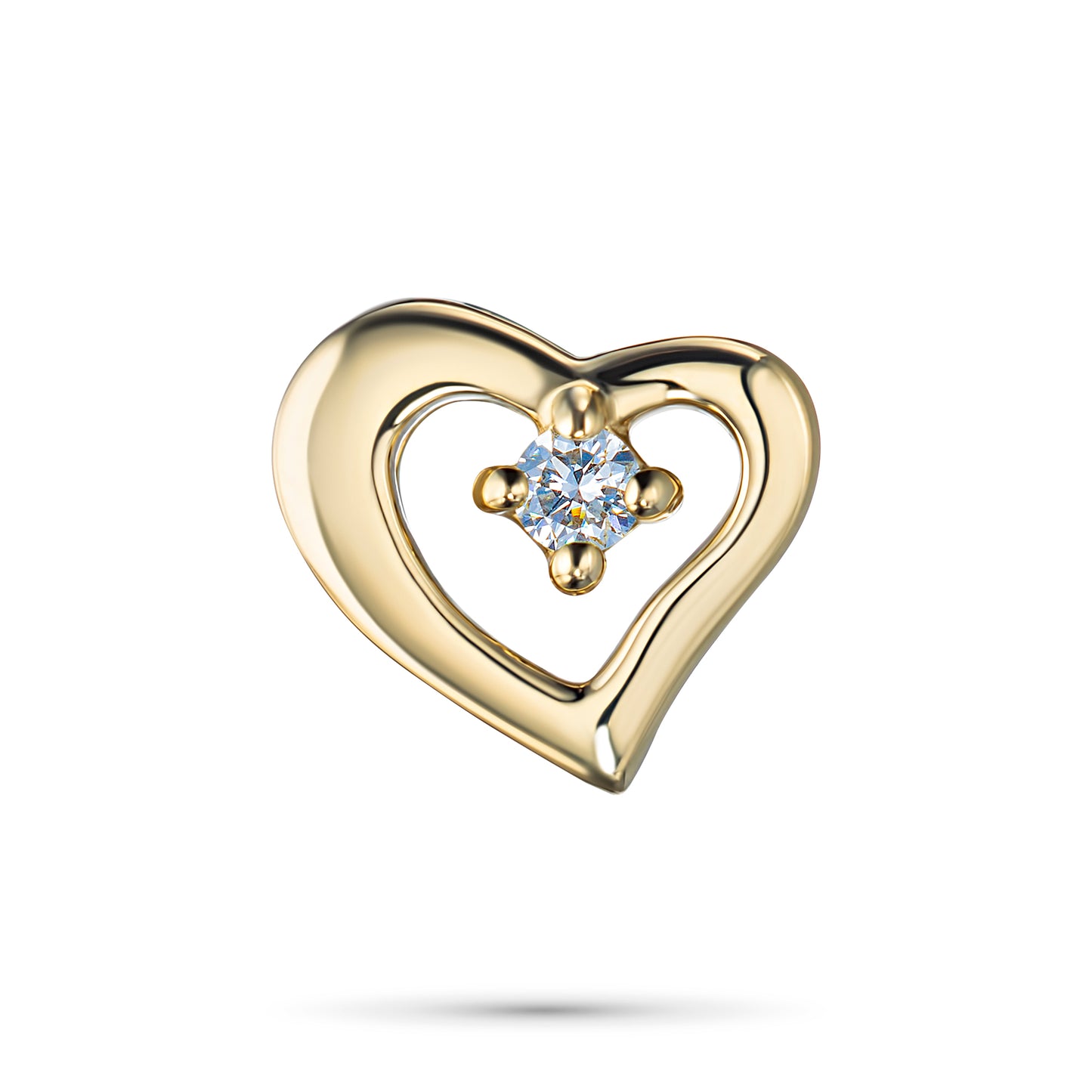14K Yellow Gold Pendant with Lab-Created Diamonds 0.060 CT.TW
