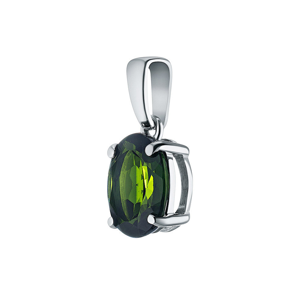 Sterling Silver Pendant with Garnet 1.370 CT.TW