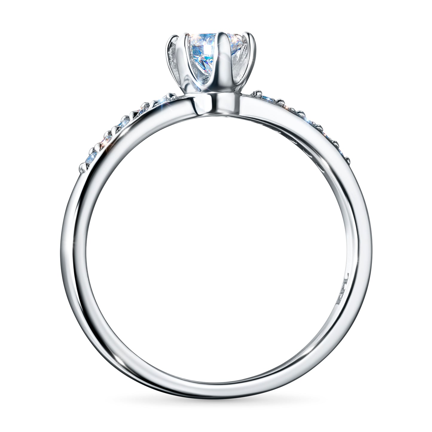 Sterling Silver Ring with Lab-Created Diamonds 0.330 CT.TW
