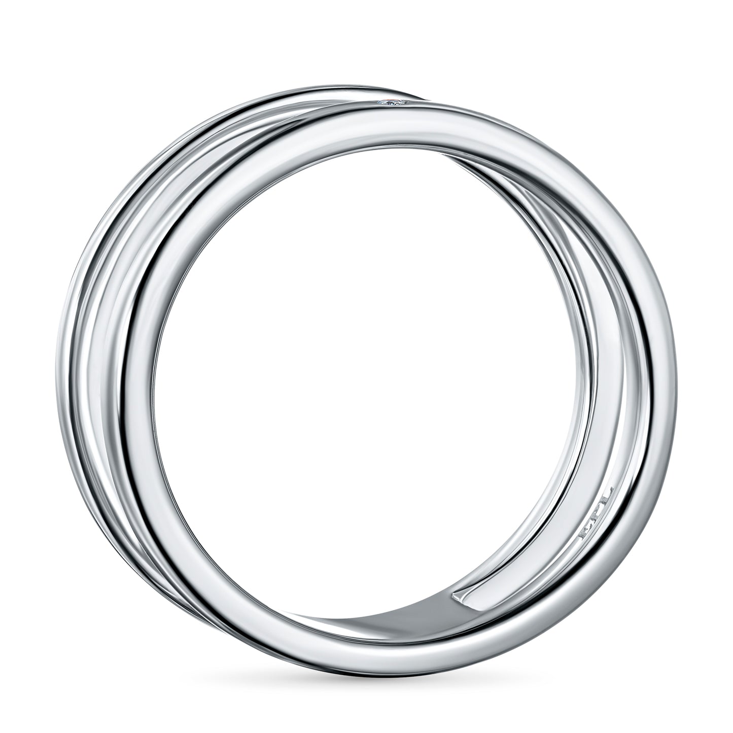 Sterling Silver Ring with Lab-Created Diamonds 0.010 CT.TW