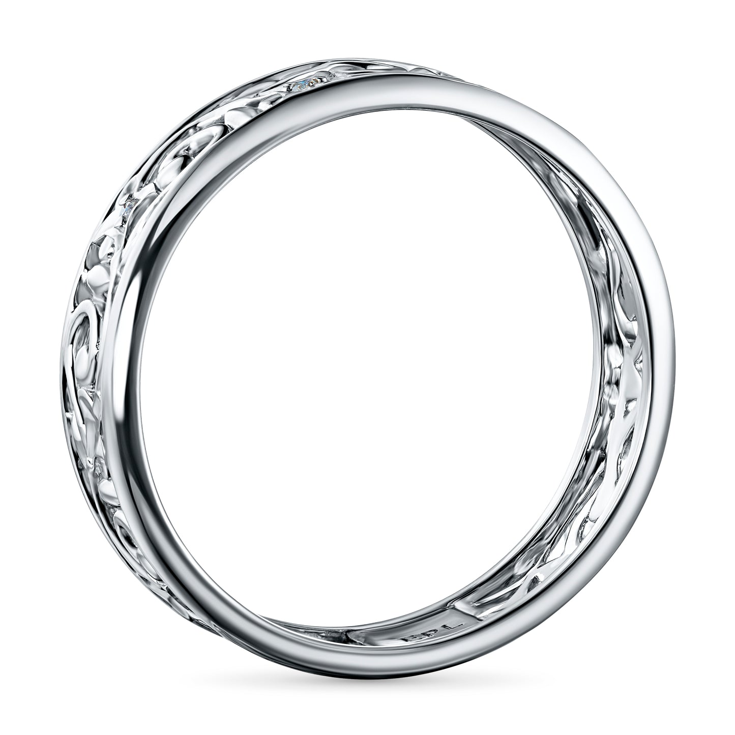 Sterling Silver Ring with Lab-Created Diamonds 0.010 CT.TW