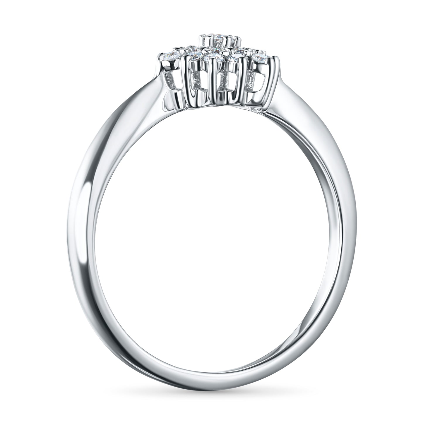 Sterling Silver Ring with Lab-Created Diamonds 0.240 CT.TW