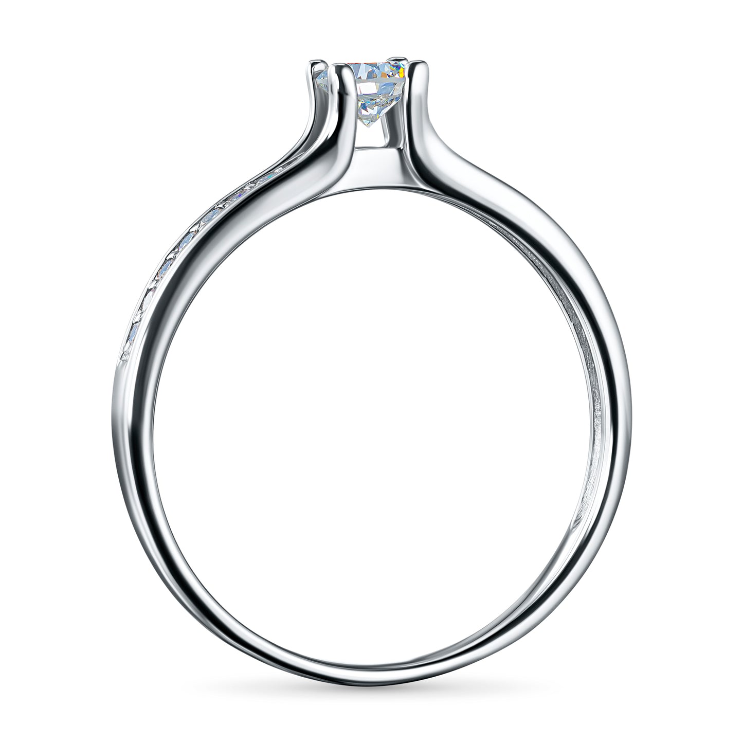 Sterling Silver Ring with Lab-Created Diamonds 0.230 CT.TW