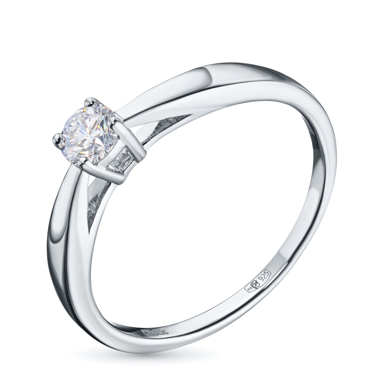 Sterling Silver Ring with Lab-Created Diamonds 0.270 CT.TW