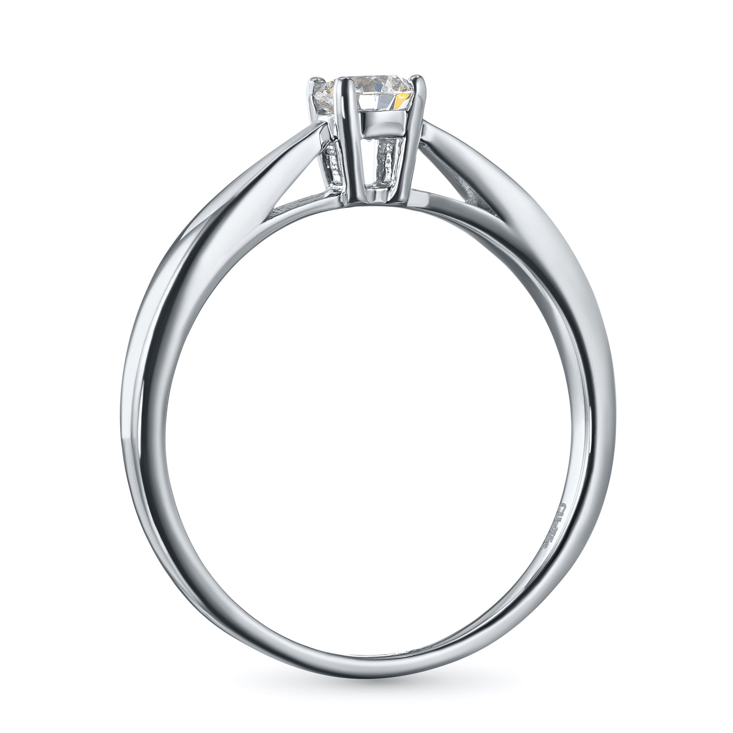Sterling Silver Ring with Lab-Created Diamonds 0.270 CT.TW