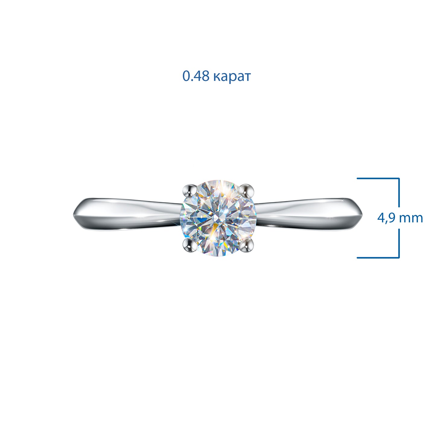 Sterling Silver Ring with Lab-Created Diamonds 0.270 CT.TW