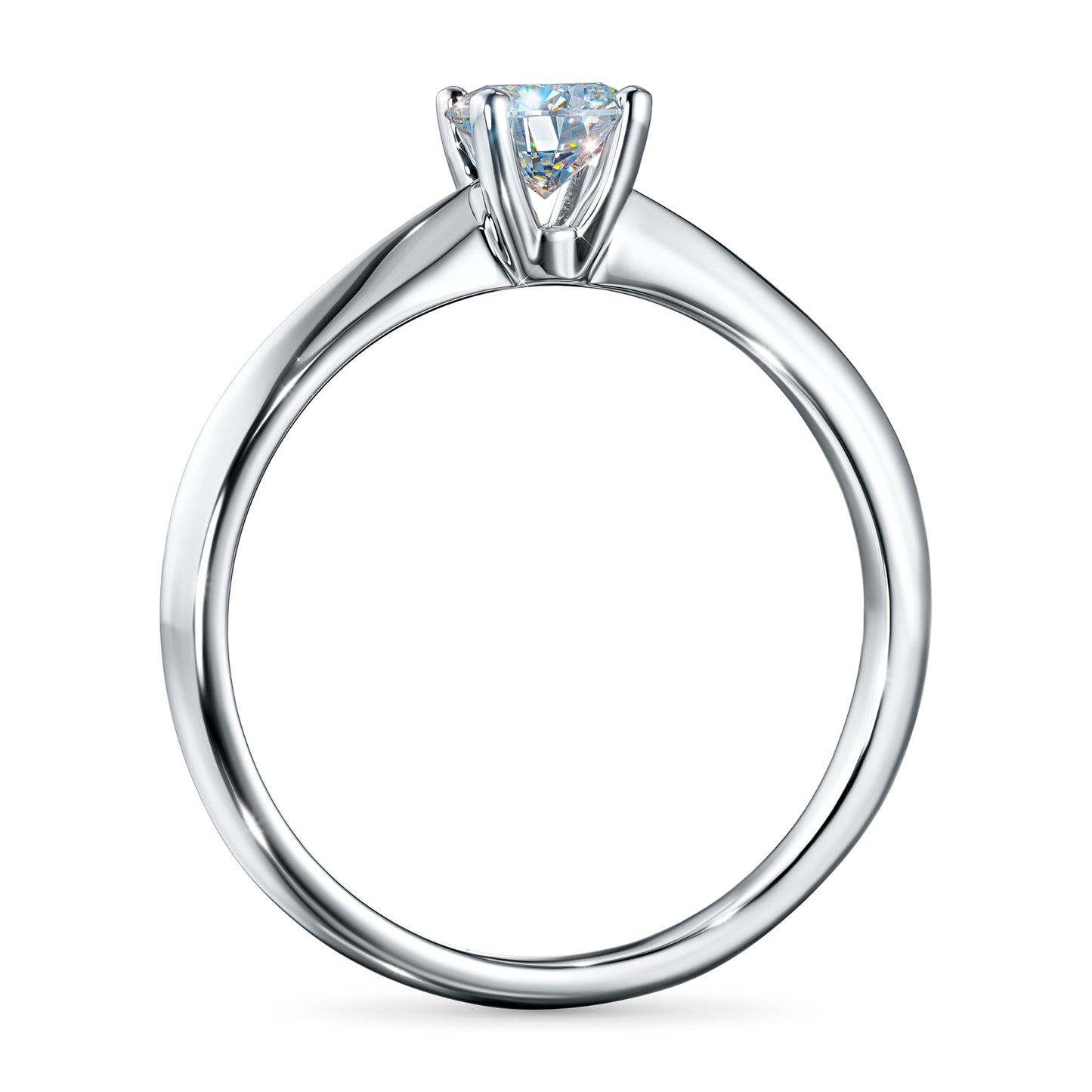 Sterling Silver Ring with Lab-Created Diamonds 0.270 CT.TW