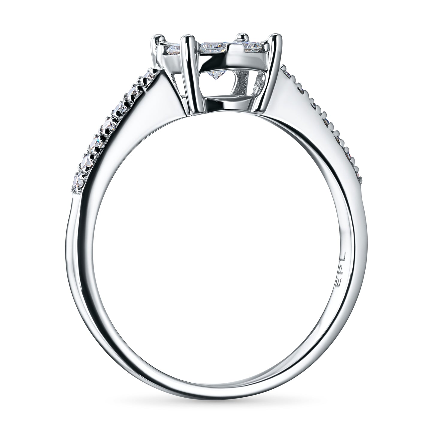 Sterling Silver Ring with Lab-Created Diamonds 0.420 CT.TW