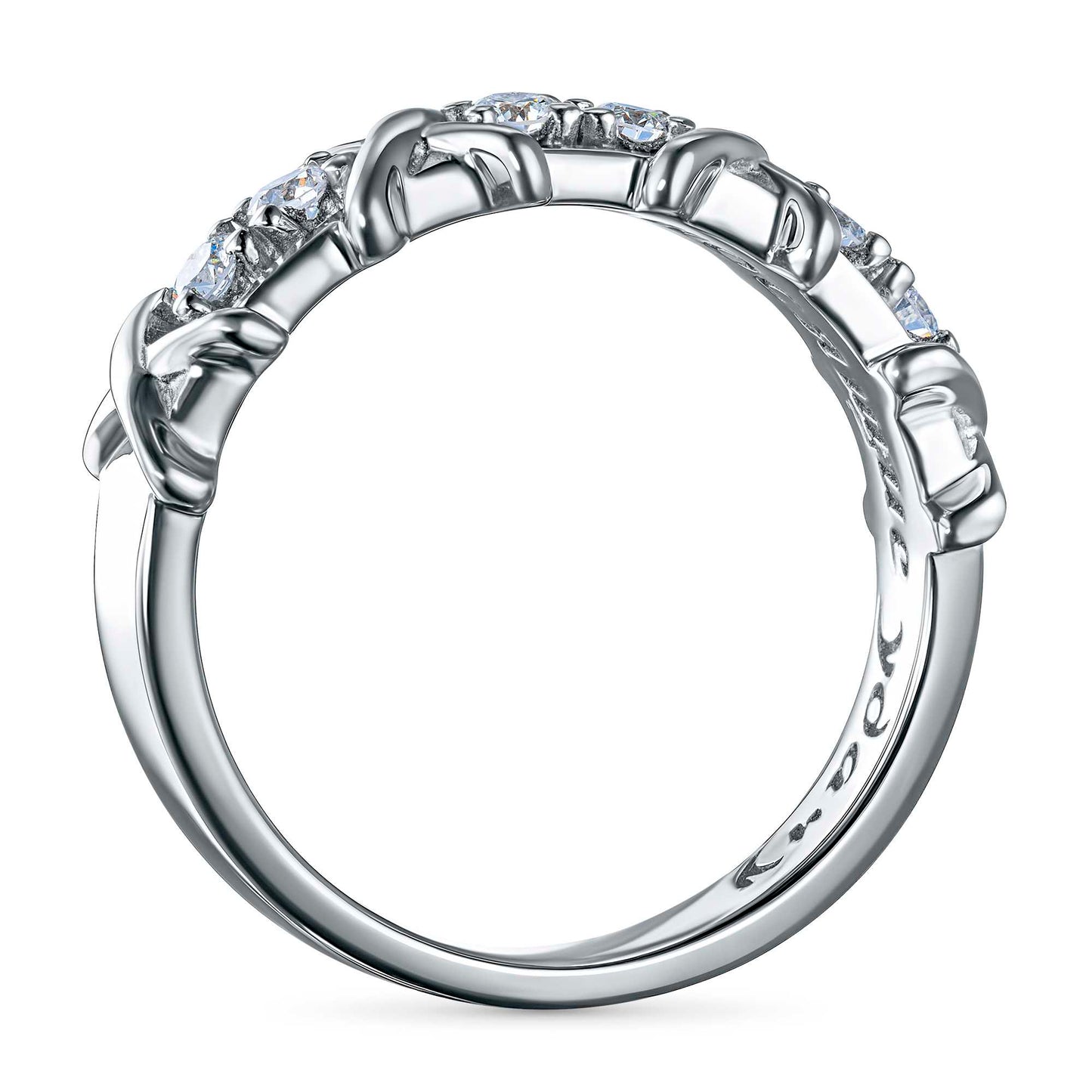 Sterling Silver Ring with Lab-Created Diamonds 0.270 CT.TW