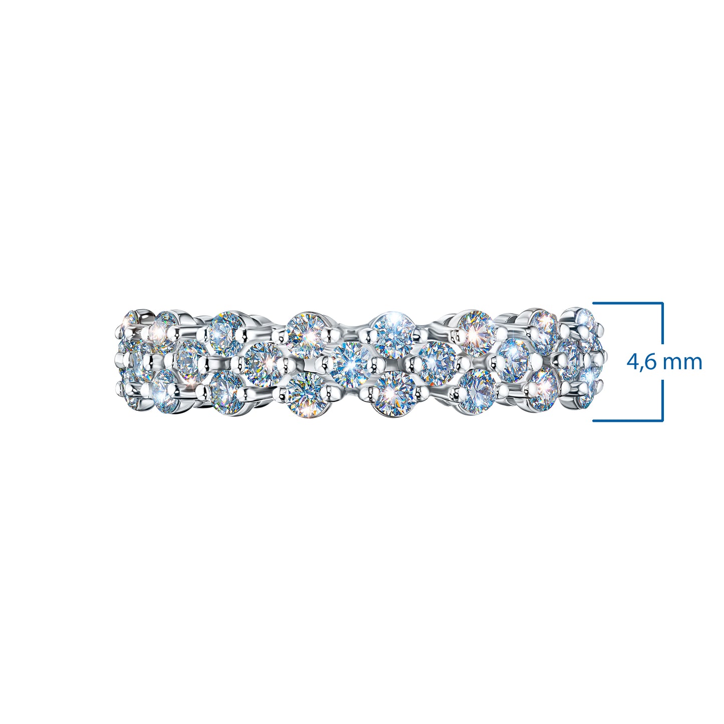 Sterling Silver Ring with Lab-Created Diamonds 0.490 CT.TW