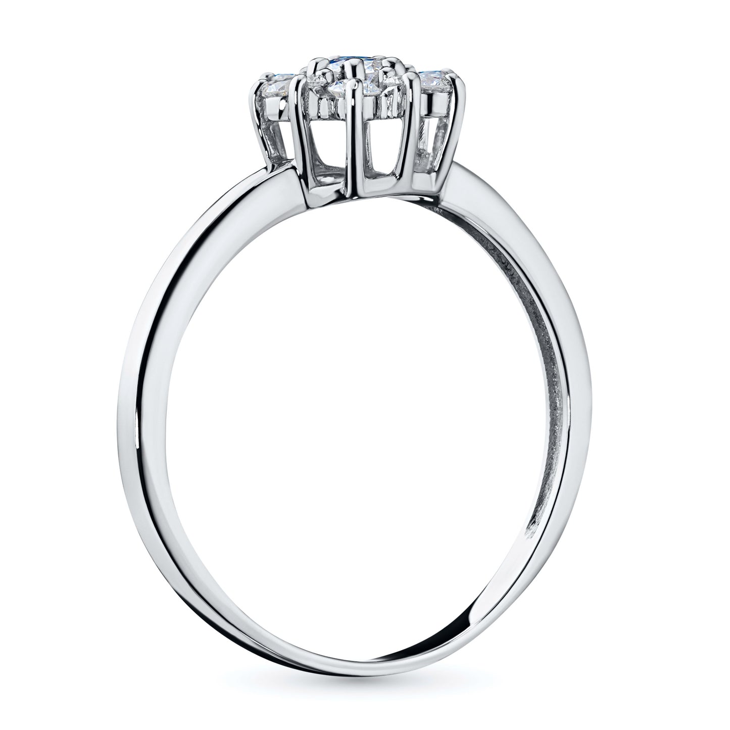 Sterling Silver Ring with Lab-Created Diamonds 0.220 CT.TW