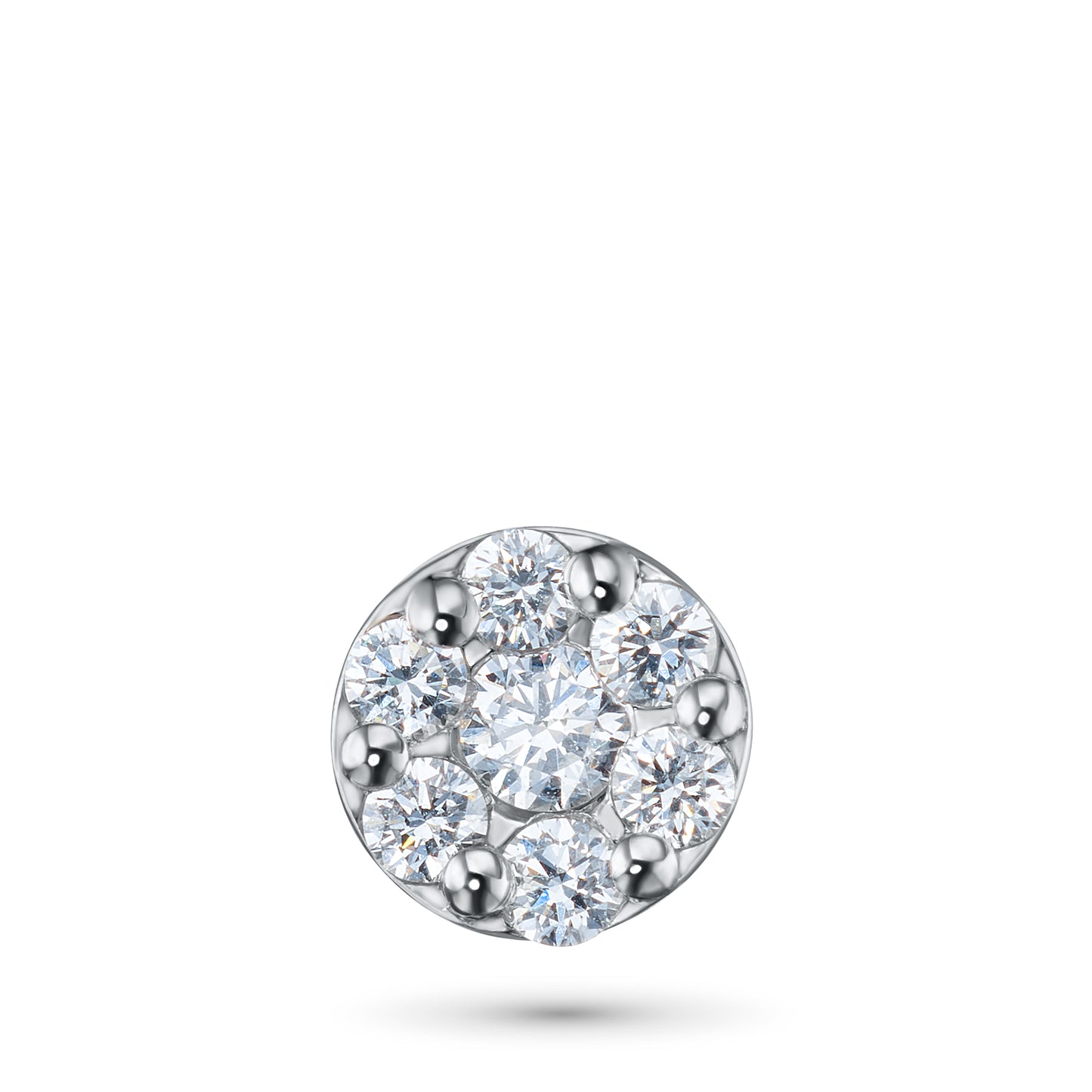 Sterling Silver Pendant with Lab-Created Diamonds 0.160 CT.TW
