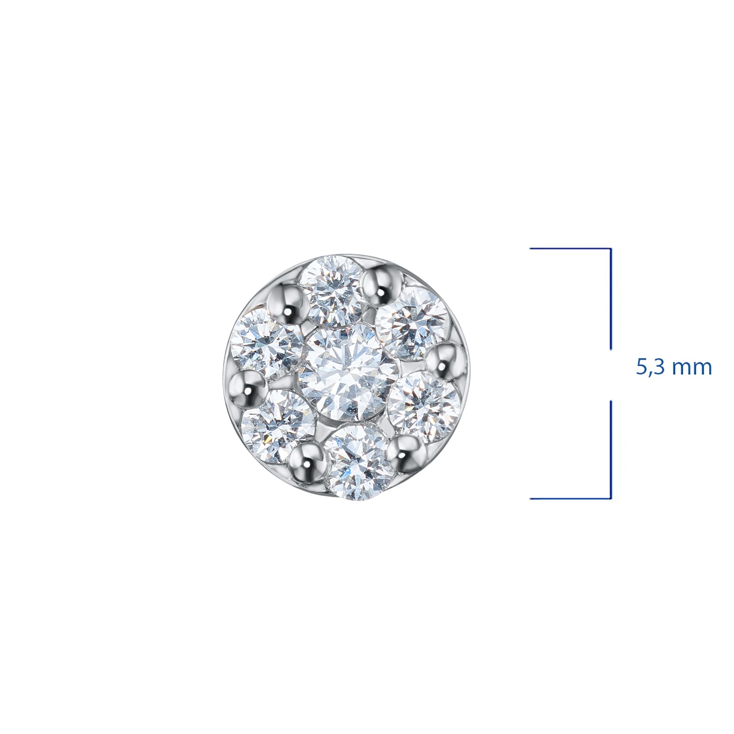 Sterling Silver Pendant with Lab-Created Diamonds 0.160 CT.TW