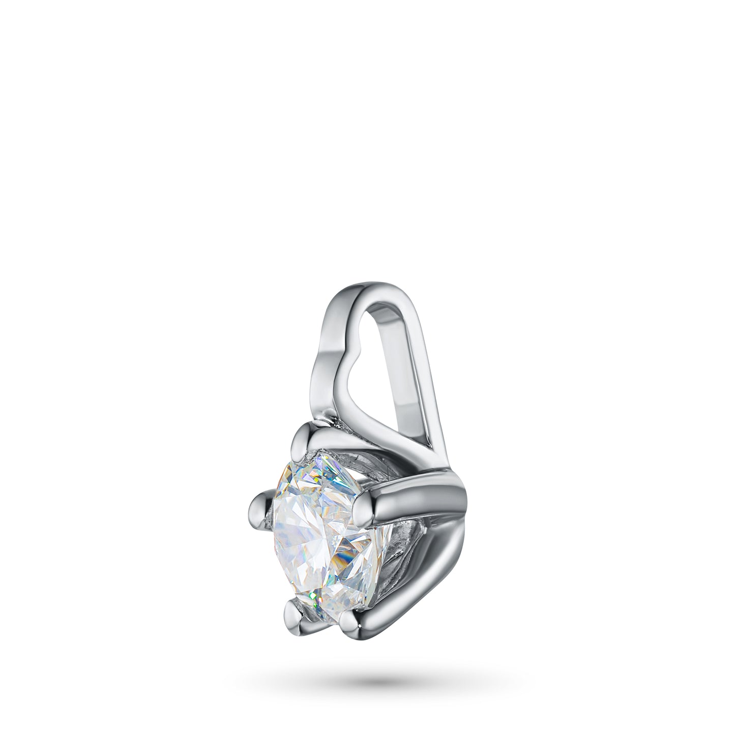 Sterling Silver Pendant with Lab-Created Diamonds 0.270 CT.TW