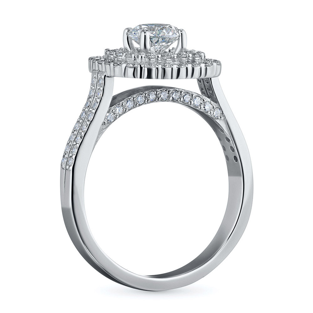 14K White Gold Without Nickel Ring with Lab-Created Diamonds 1.230 CT.TW