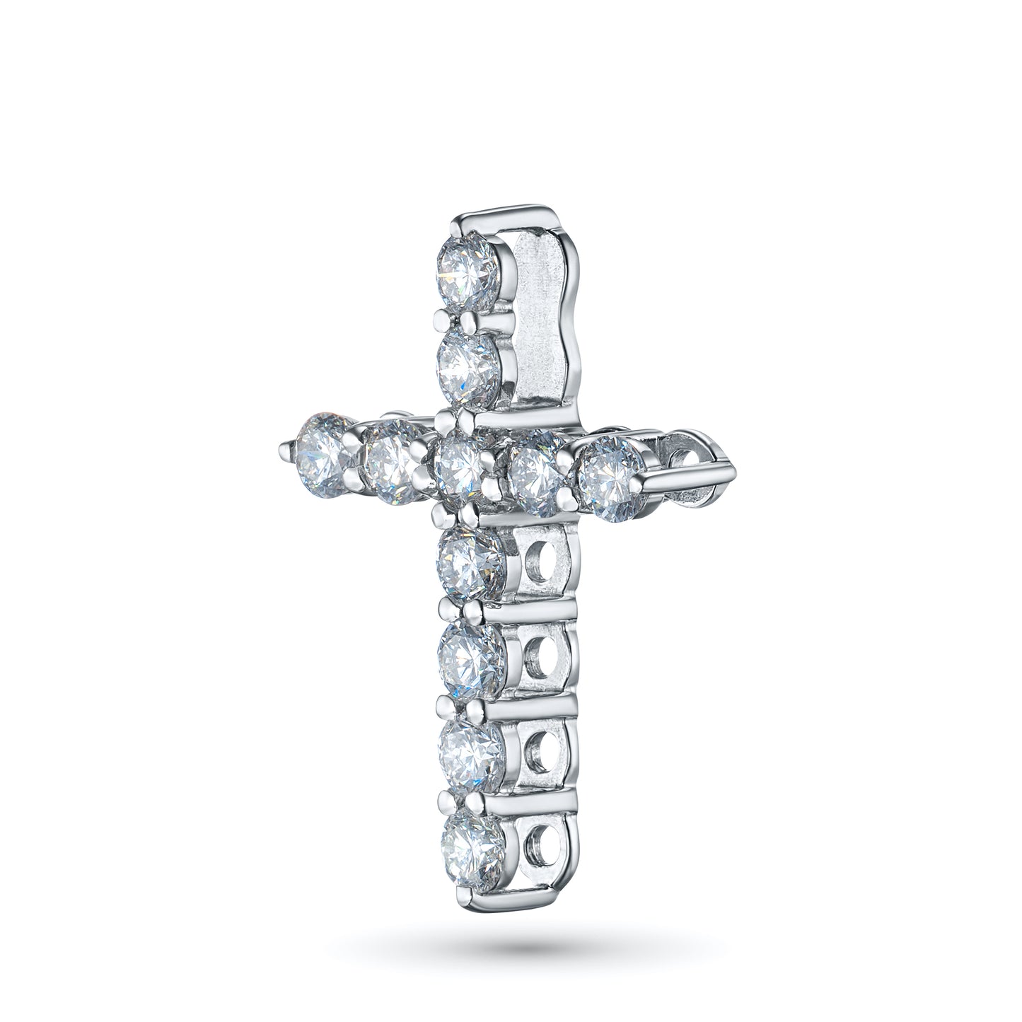 14K White Gold Pendant with Lab-Created Diamonds 0.650 CT.TW