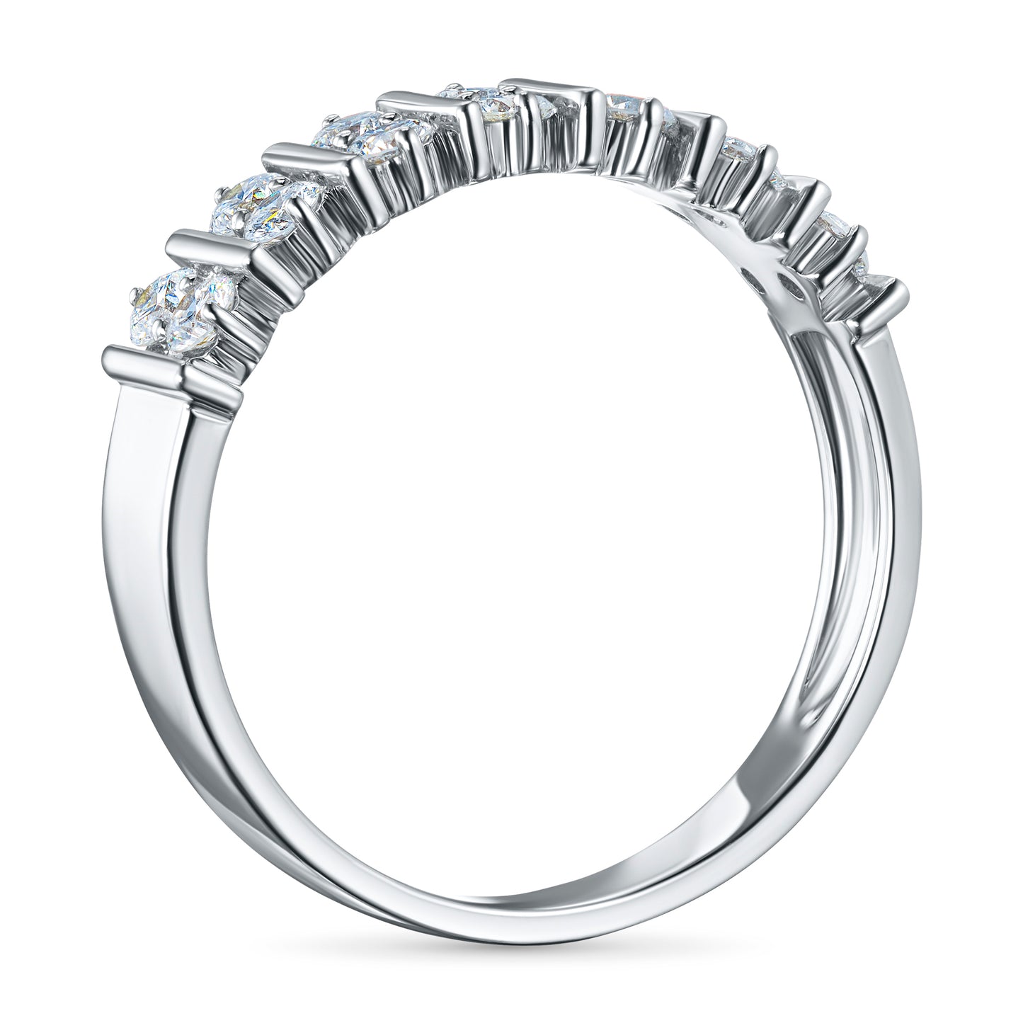 14K White Gold Ring with Lab-Created Diamonds 0.480 CT.TW
