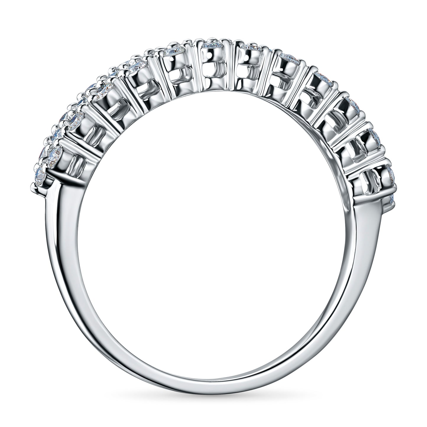 14K White Gold Ring with Lab-Created Diamonds 0.440 CT.TW