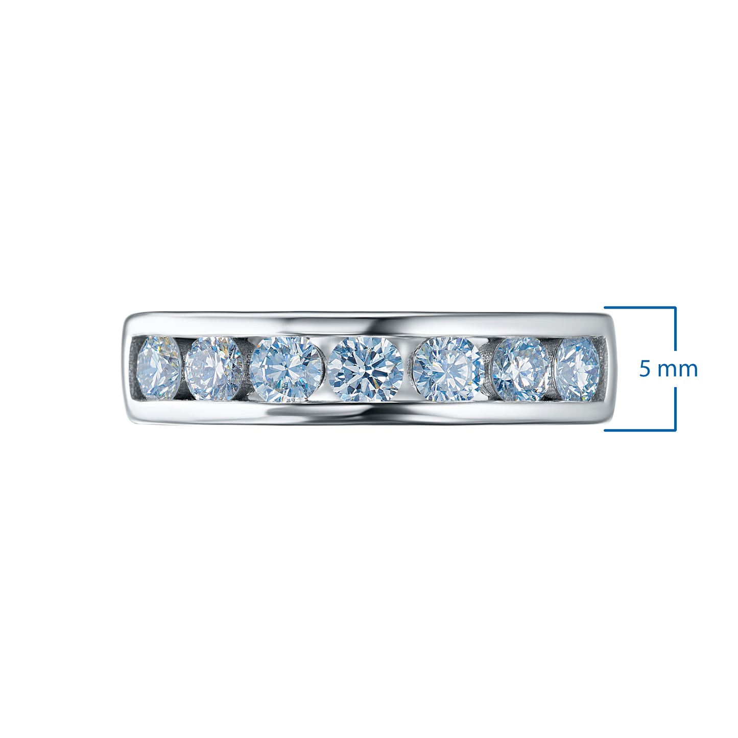 14K White Gold Ring with Lab-Created Diamonds 1.080 CT.TW