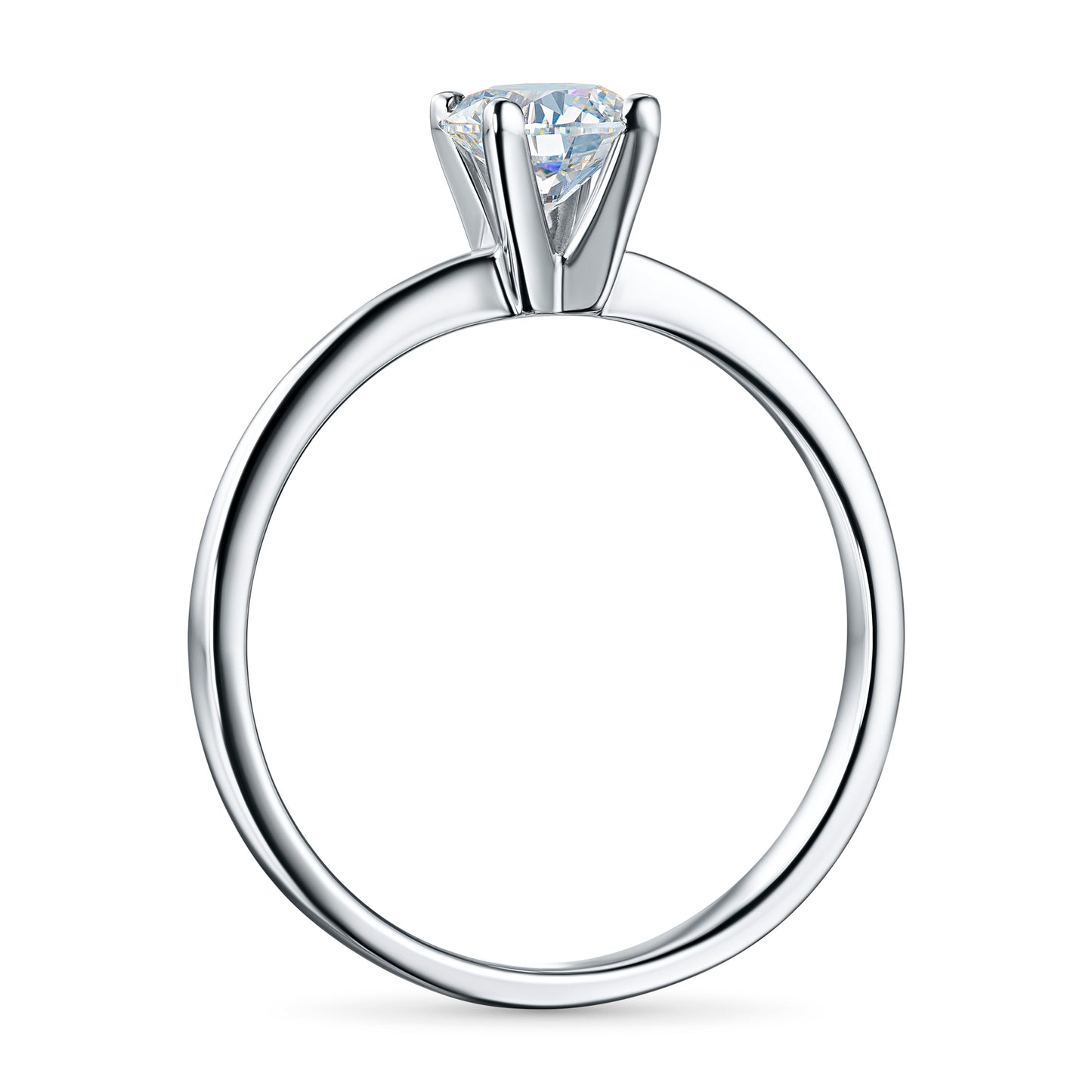 14K White Gold Ring with Lab-Created Diamonds 1.120 CT.TW