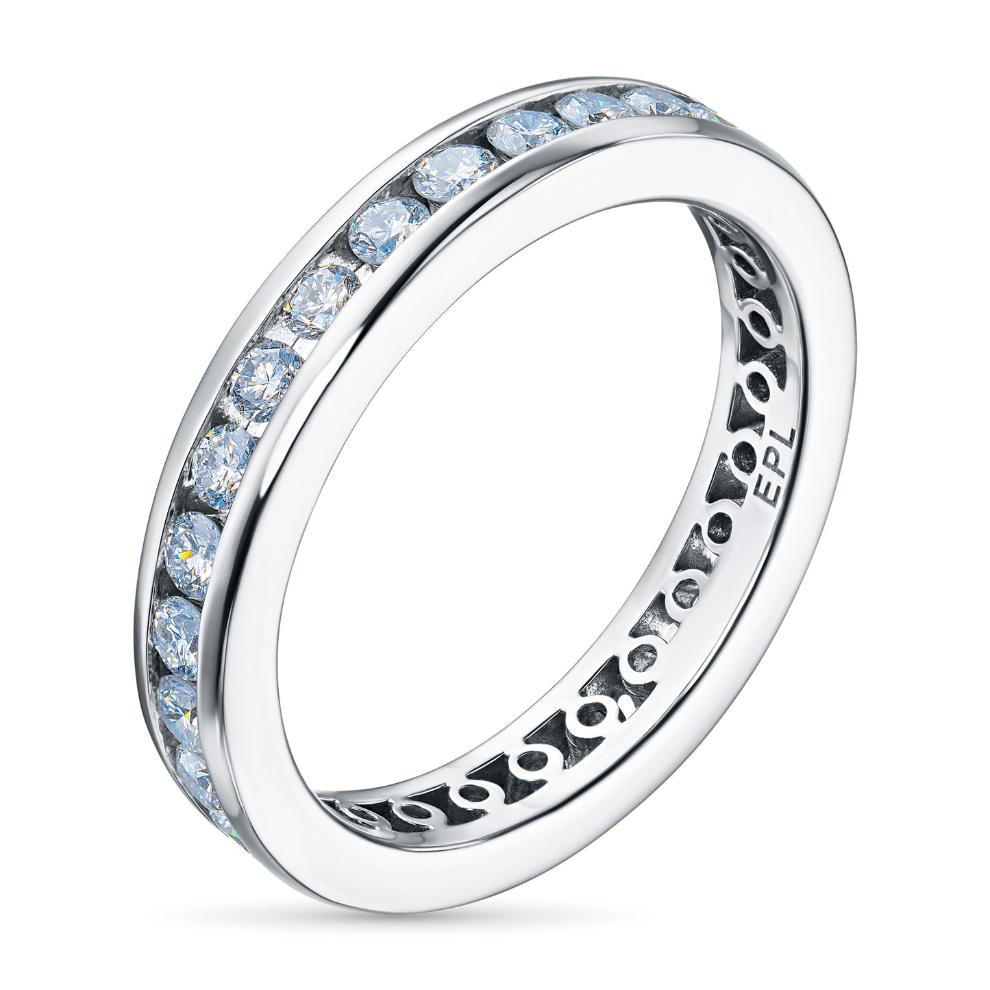 14K White Gold Without Nickel Ring with Lab-Created Diamonds 0.970 CT.TW
