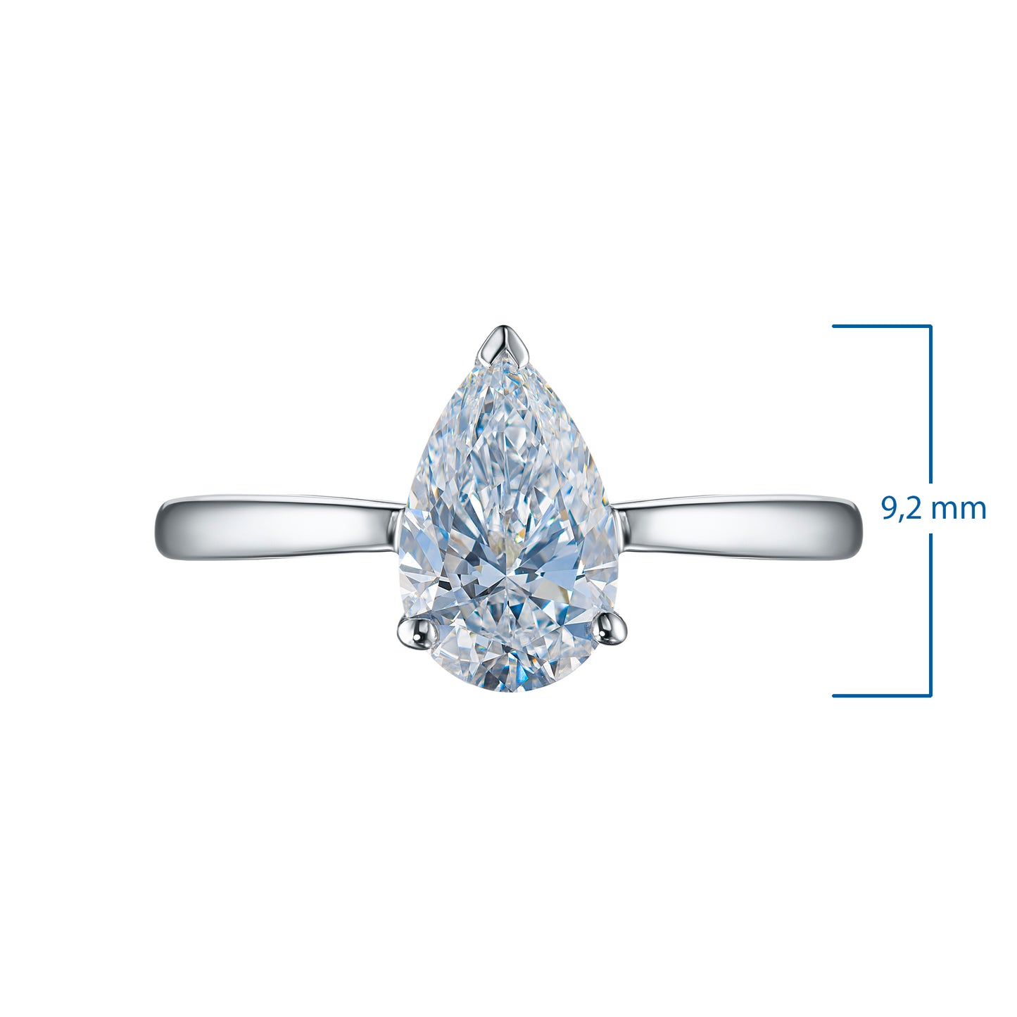 14K White Gold Ring with Lab-Created Diamonds 1.120 CT.TW