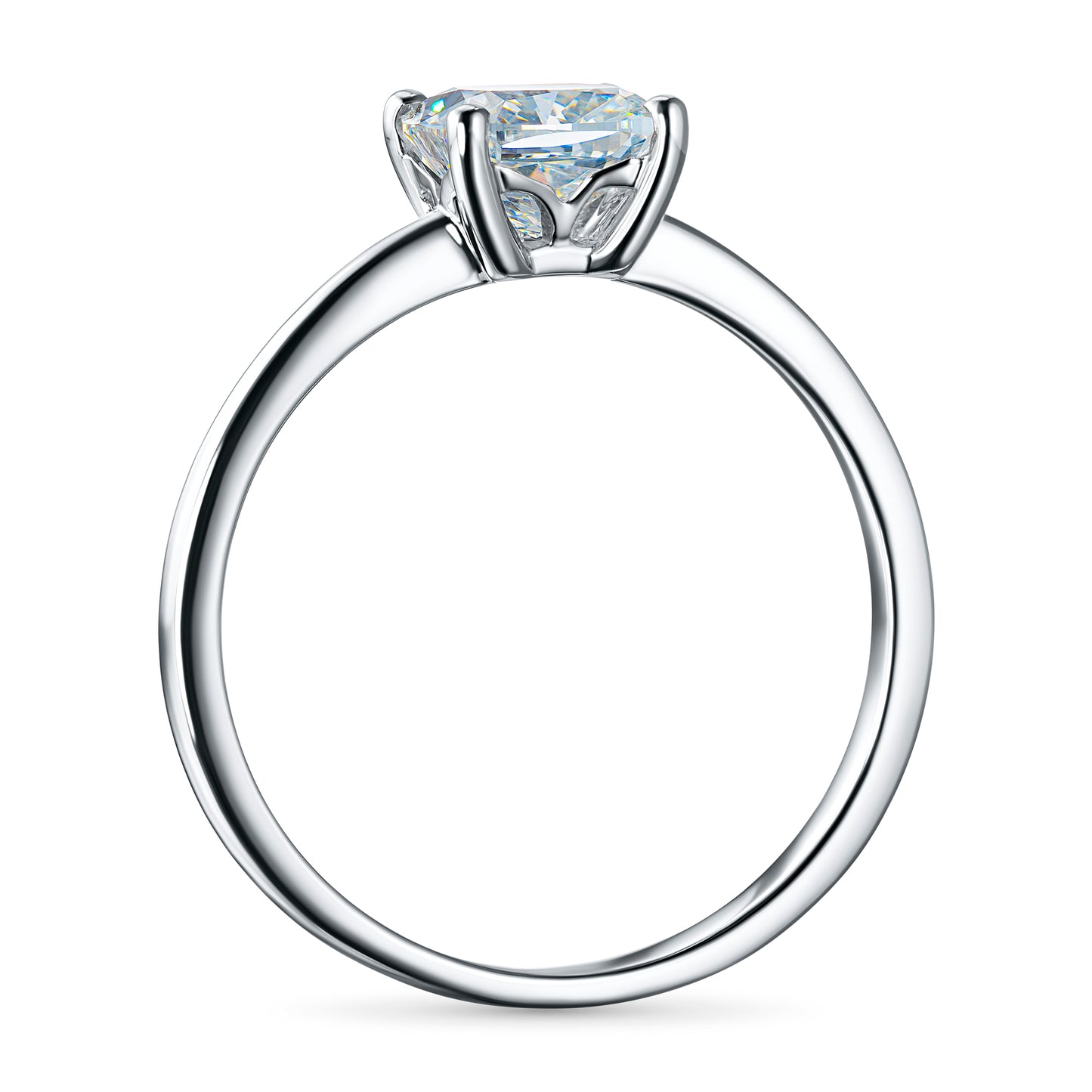 14K White Gold Ring with Lab-Created Diamonds 1.120 CT.TW
