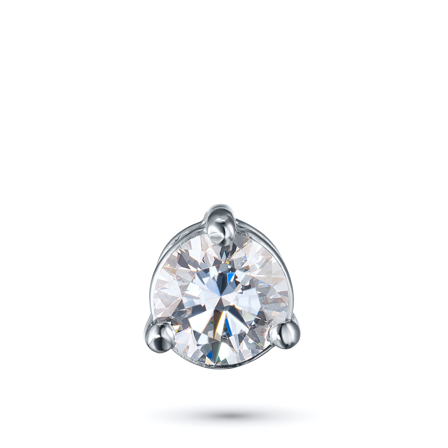 14K White Gold Pendant with Lab-Created Diamonds 0.750 CT.TW