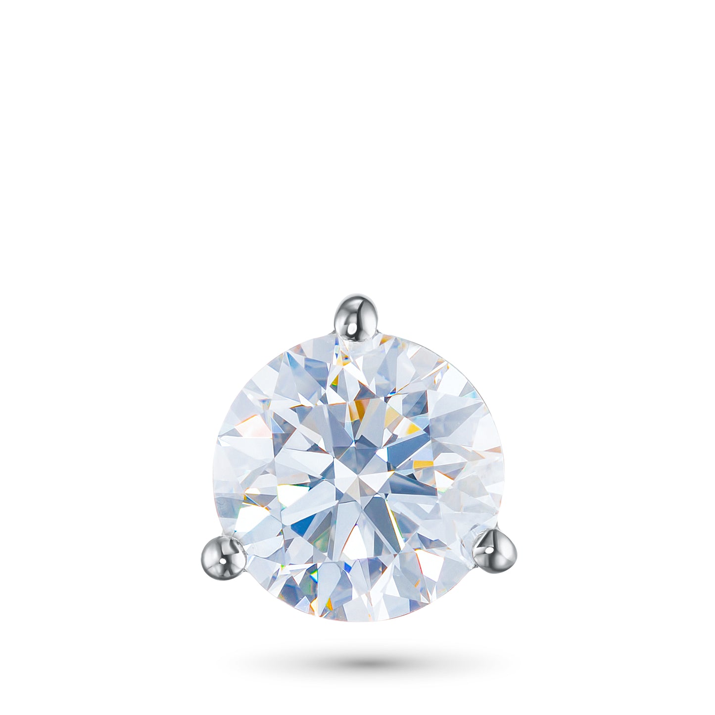 14K White Gold Pendant with Lab-Created Diamonds 0.750 CT.TW