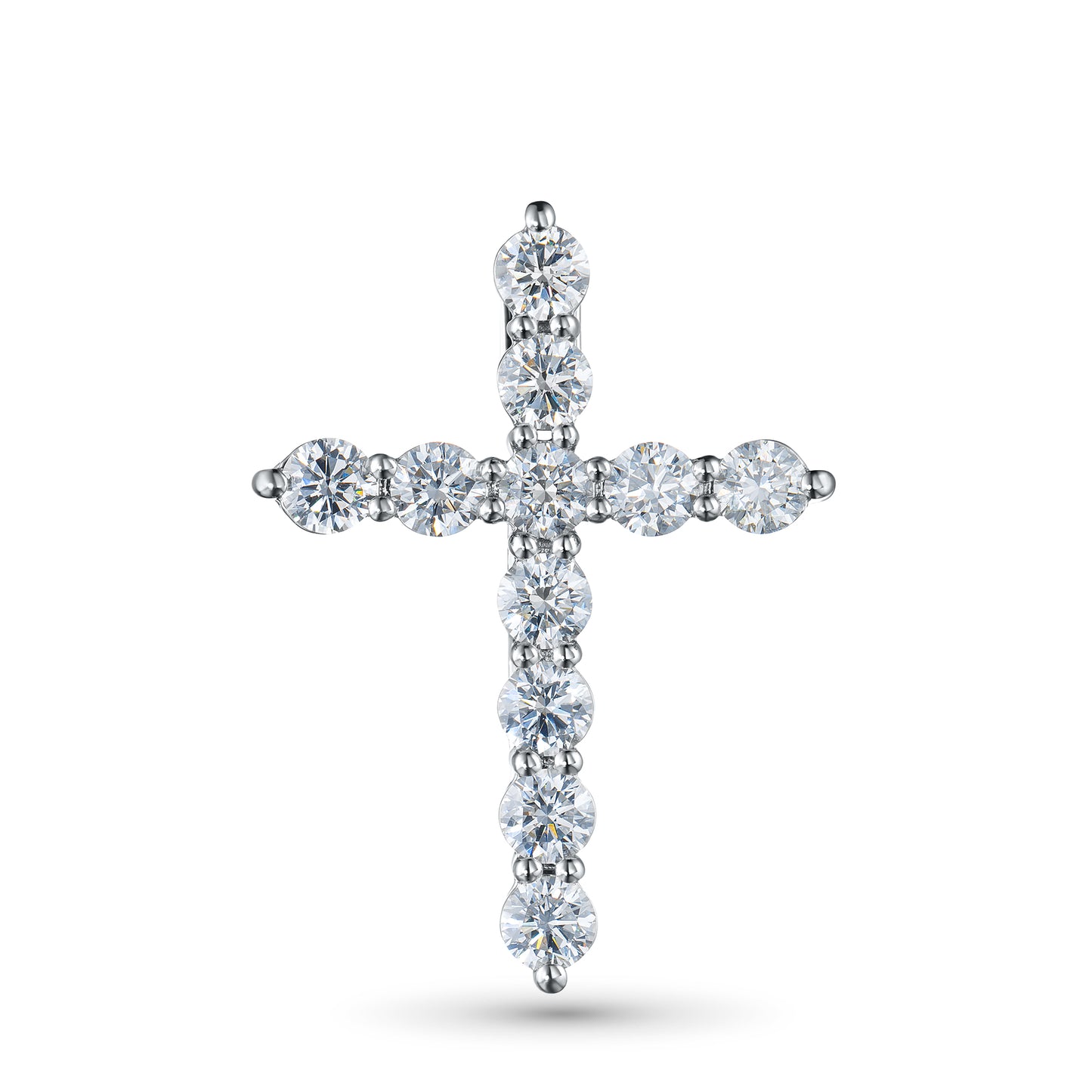 14K White Gold Pendant with Lab-Created Diamonds 1.310 CT.TW