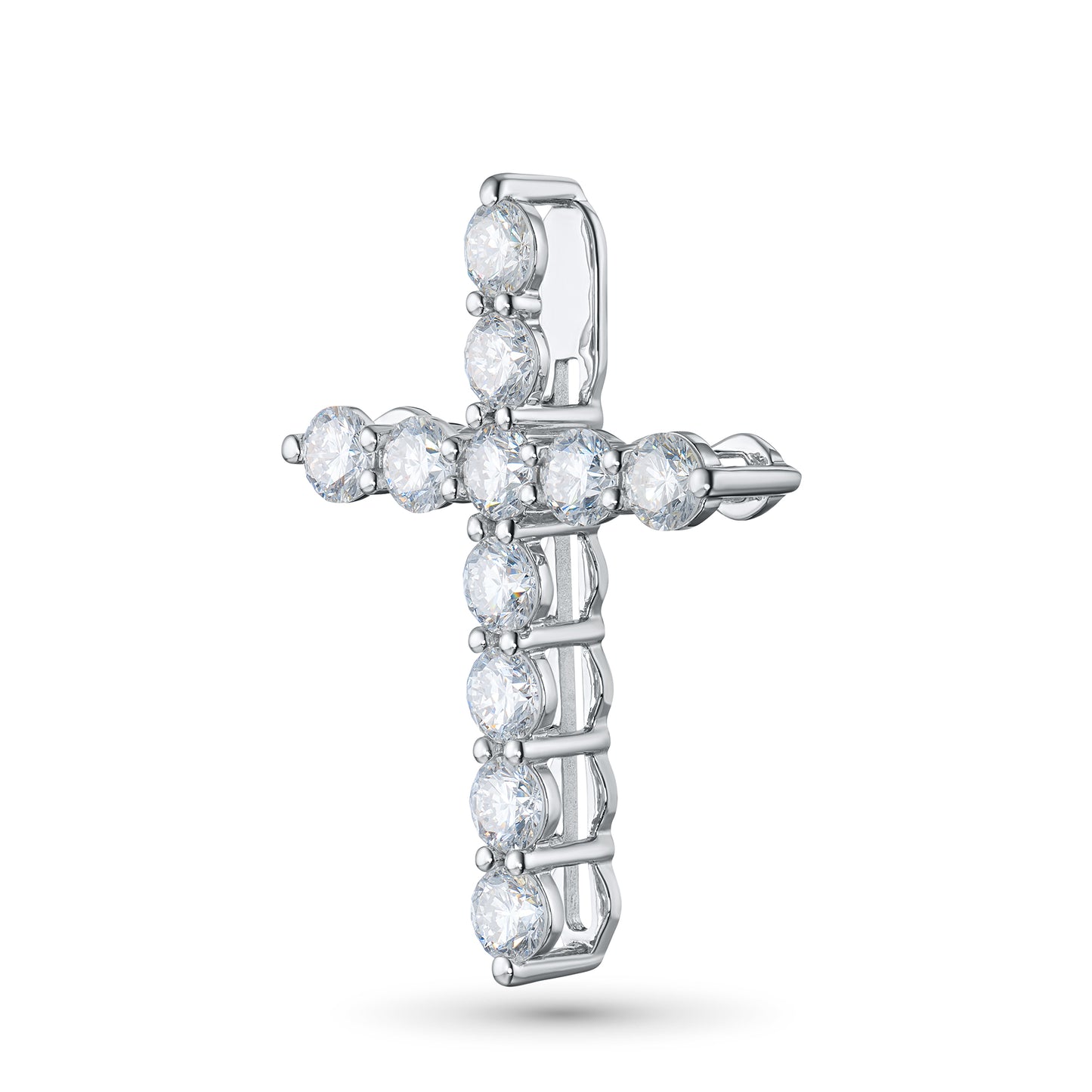 14K White Gold Pendant with Lab-Created Diamonds 1.310 CT.TW