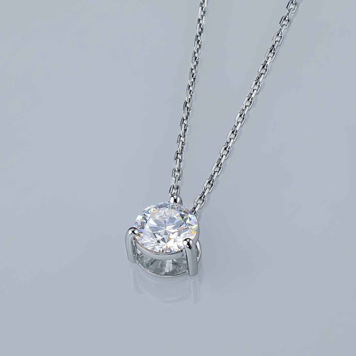14K White Gold Pendant with Lab-Created Diamonds 1.620 CT.TW