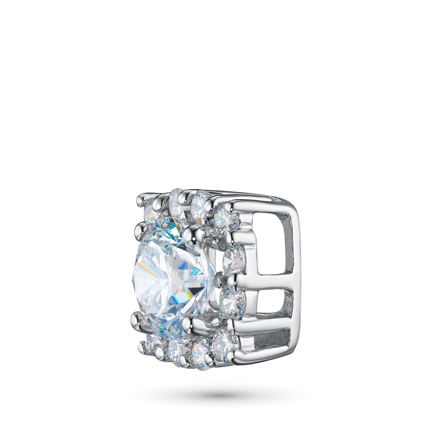 14K White Gold Pendant with Lab-Created Diamonds 0.590 CT.TW