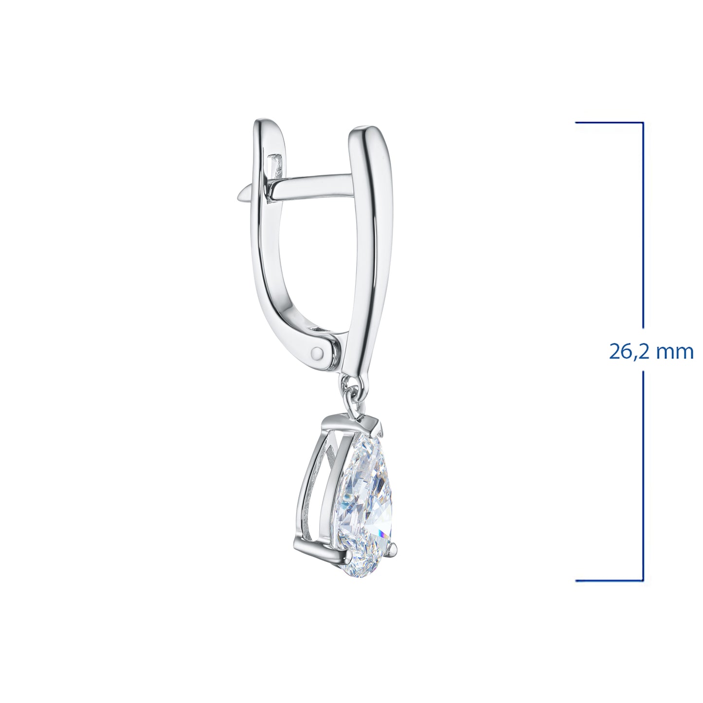 Sterling Silver Earrings with Amethyst 2.240 CT.TW