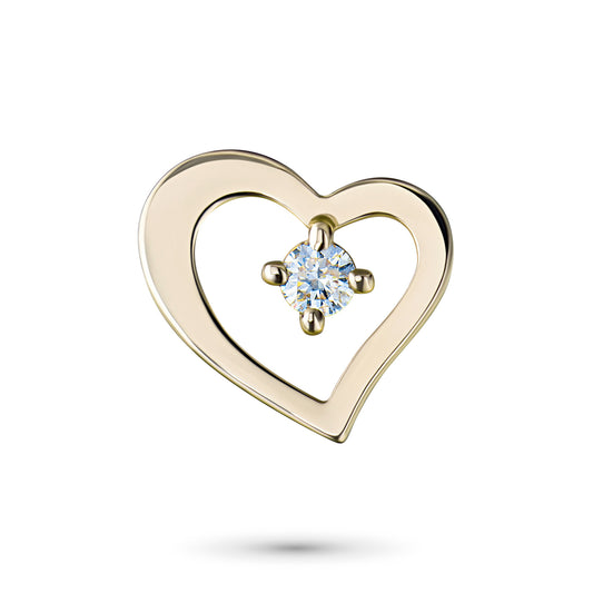 14K Yellow Gold Pendant with Lab-Created Diamonds 0.060 CT.TW