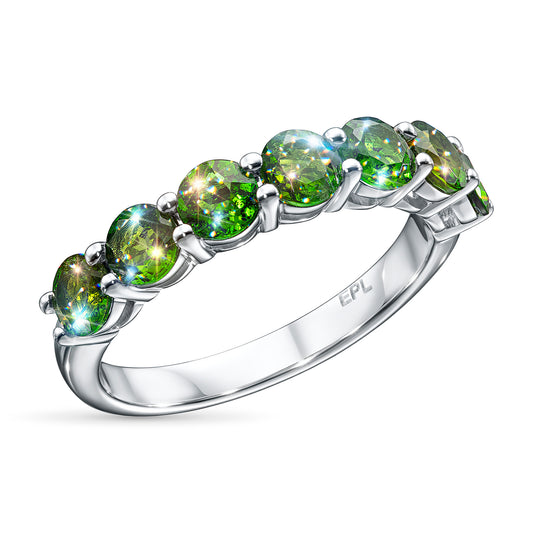 Sterling Silver Ring with Chrome diopside