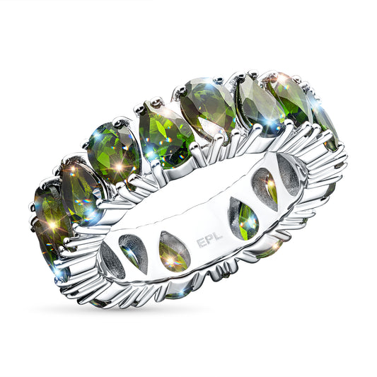 Sterling Silver Ring with Lab-Created Diamonds 4.490 CT.TW