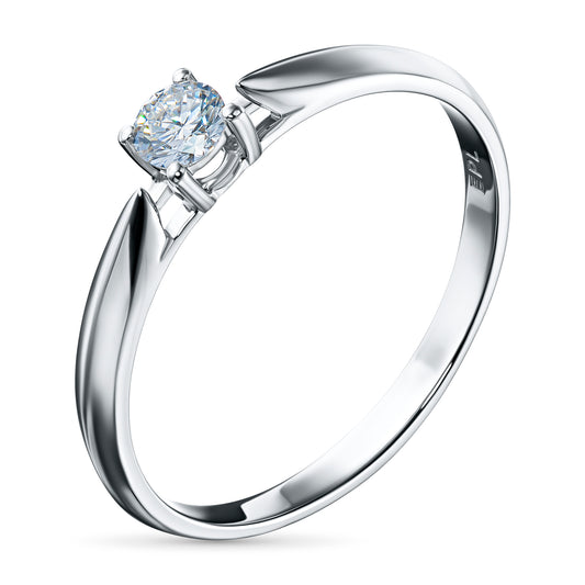 Sterling Silver Ring with Lab-Created Diamonds 0.180 CT.TW