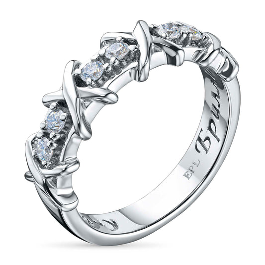 Sterling Silver Ring with Lab-Created Diamonds 0.270 CT.TW