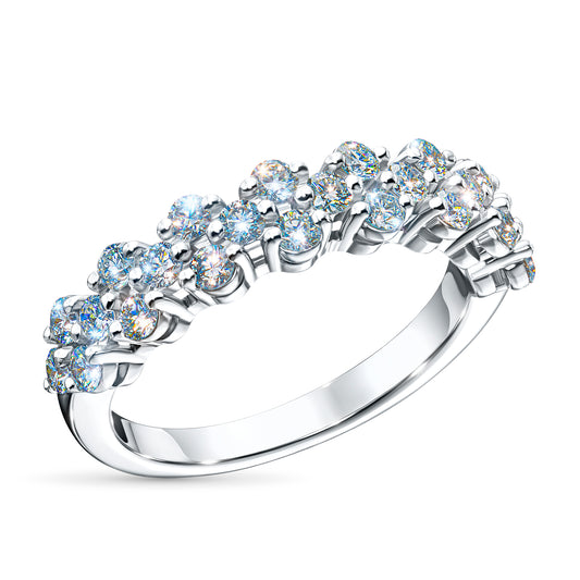 Sterling Silver Ring with Lab-Created Diamonds 0.490 CT.TW