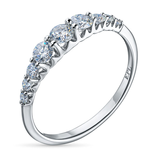 Sterling Silver Ring with Lab-Created Diamonds 0.420 CT.TW