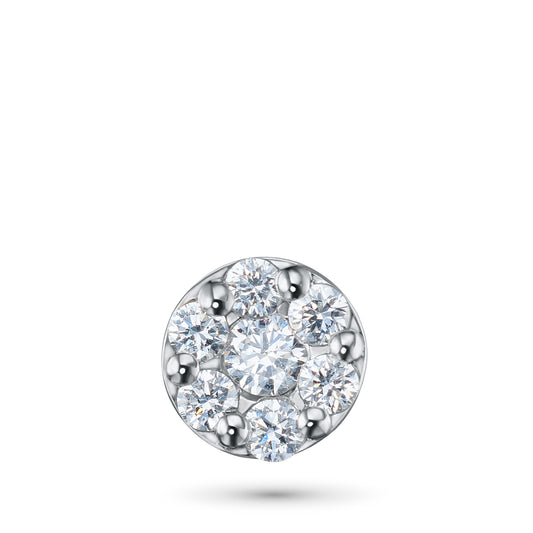 Sterling Silver Pendant with Lab-Created Diamonds 0.160 CT.TW