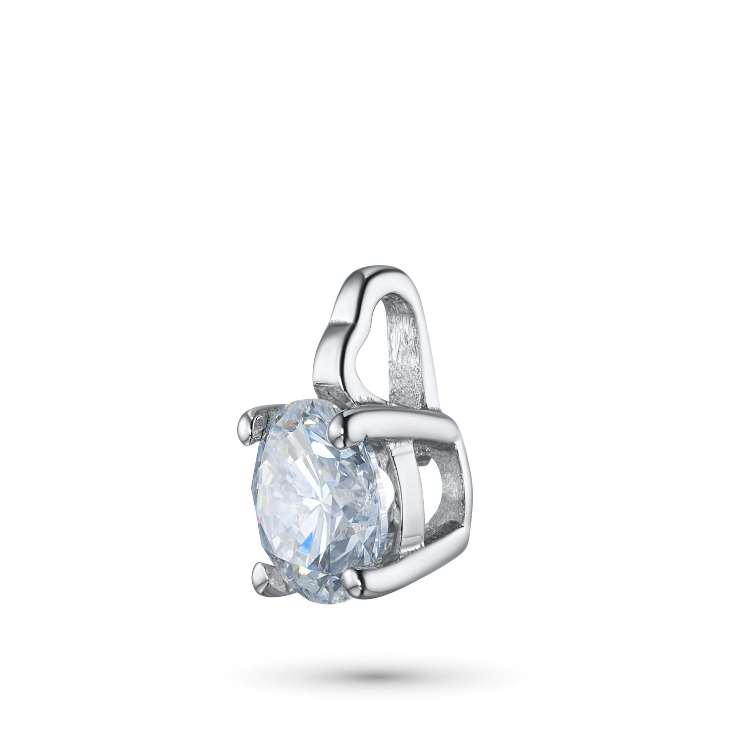 Sterling Silver Pendant with Lab-Created Diamonds 0.270 CT.TW
