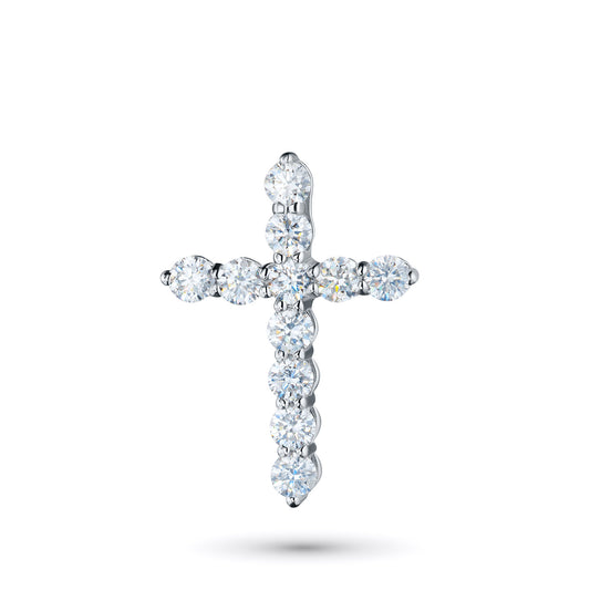 14K White Gold Pendant with Lab-Created Diamonds 0.930 CT.TW